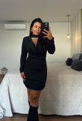 Vestido Clarice com Gola Chocker