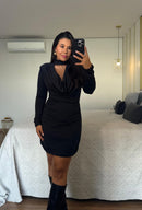 Vestido Clarice com Gola Chocker