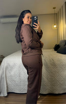 Conjunto Moletom Keila Pantalona Premium