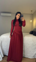 Vestido Rosana - Longo com Caimento Fluido