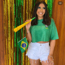 Cropped Lurex Brasil