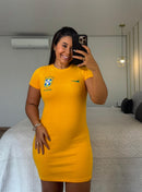 Vestido Brasil - Canelado Tubinho