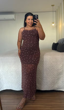Vestido Maitê Longuette em Tule