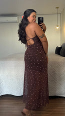 Vestido Maitê Longuette em Tule