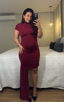 Vestido Jaque com Aplicação Lateral