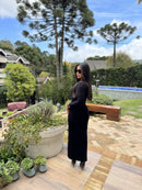 Vestido Lurian – Midi Canelado com Fenda