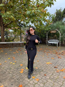Vestido Lurian – Midi Canelado com Fenda