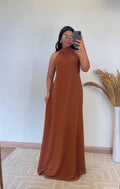 Vestido Lara – Vestido Longo Duna Decote Costas