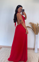 Vestido Lara – Vestido Longo Duna Decote Costas