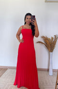 Vestido Lívia - Plissado com Amarração