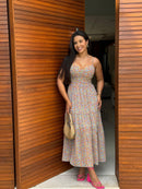 Vestido Aurora - Longuete em Chiffon