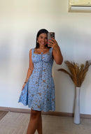 Vestido Lud Curto -Viscolinho Lastex nas Costas