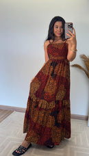 Vestido Suellen -Viscolinho Longuete