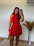 Vestido Isadora Lastex - Chiffon Costas Abertas
