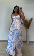 Vestido Amelie Plissado - Detalhe com Argola