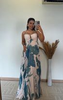 Vestido Amelie Plissado - Detalhe com Argola