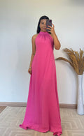 Vestido Lara – Vestido Longo Duna Decote Costas
