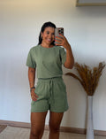 Conjunto Mila - em Malha com Listras Laterais