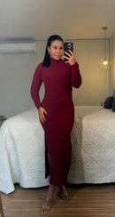 Vestido Sasha - Canelado com Decote nas Costas