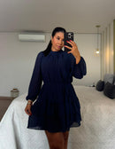 Vestido Bel Manga Longa Fluida