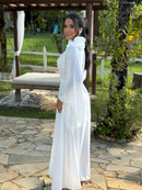 Vestido Mia Longo- Ombro só em Chiffon
