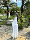 Vestido Mia Longo- Ombro só em Chiffon