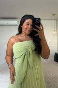 Vestido Eloá Plissado