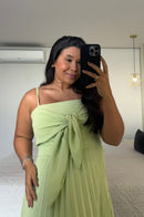 Vestido Eloá Plissado