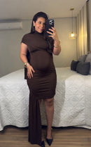 Vestido Jaque com Aplicação Lateral