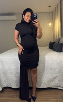 Vestido Jaque com Aplicação Lateral