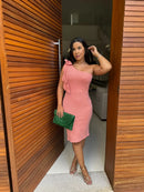 Vestido Amanda - Vestido Midi Crepe de Malha