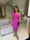 Vestido Amanda - Vestido Midi Crepe de Malha